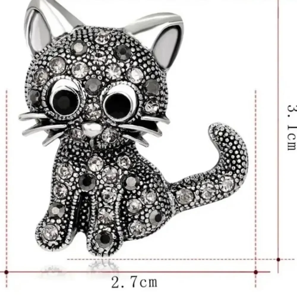 Cute Kitty Brooch Pin